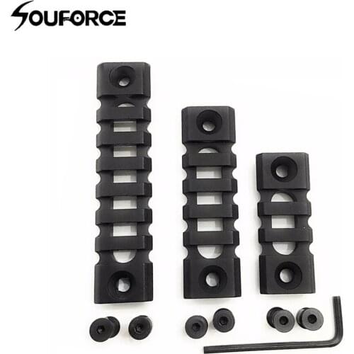 3pcs/Set Lightweight Picatinny Rail Section for Keymod Handguard Mount Pack of 3 (3-slot,5-slot,7-slot) for Rifle Hunting
