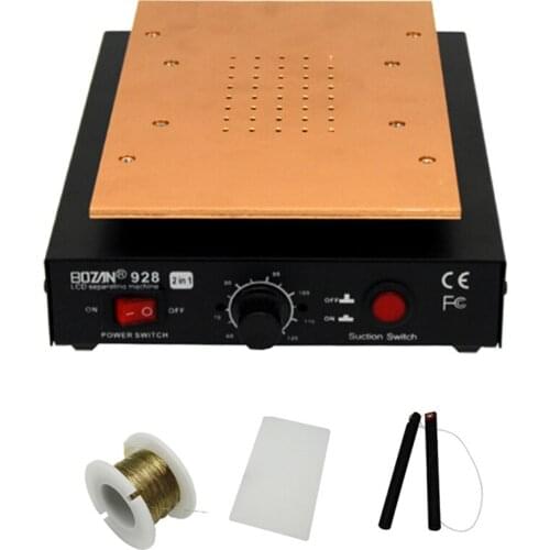 450W Screen Separator Auto Heating 60~120℃ Screen Disassembly Machine 7 Inch Mobile Phone LCD Screen Repair BOZAN 928