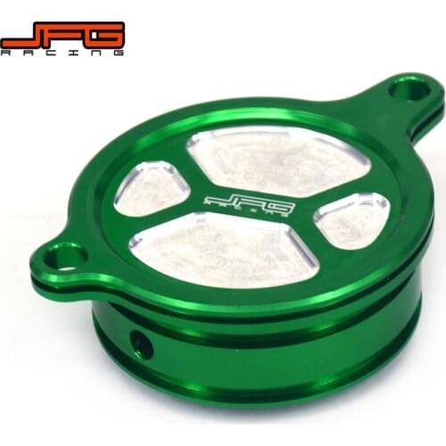 Motorcycle CNC Aluminum Oil Filter Cap Cover For KAWASAKI KLX450R 2008-2015 KX250F KXF250 2005-2016 KX450F KXF450 2006-2017