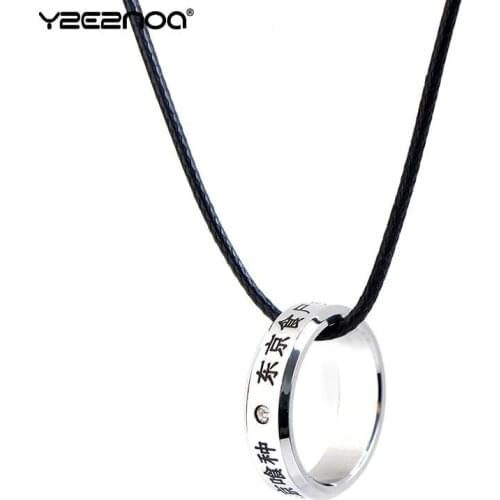 Anime Cosplay Anime FOR Tokyo Ghoul Titanium Steel Ring Rings Pendant Prop Gift
