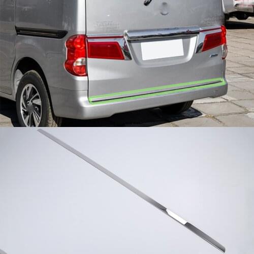 Car Accessories Exterior Decoration Stainless Steel Rear Tail Gate Molding Cover Trim For Nissan NV200 2018 Car-styling