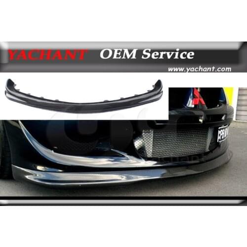 Car-styling Carbon Fiber Front Bumper Lip Fit For 2003-2005 Mitsubishi Evolution 8 EVO 8 DL Style Front Lip Splitter