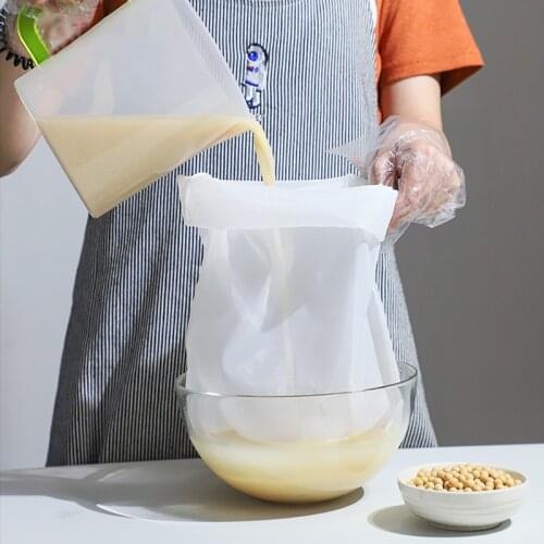 Big Size Soybean Milk Filter Ultra-Fine Milk Juice Wine Filters Bag Bean Curd Bags Filling Wine Kitchen Tools Accesories