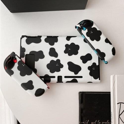 Black White Cow Case for Nintendo Switch Joy-con Controller Soft TPU Cover Shell NS Housing Protective Case For Nintendo Switch