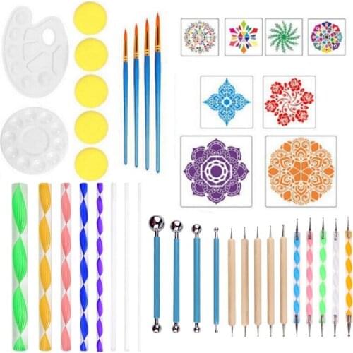 Childrens graffiti painting 41 piece set stippling stick palette painting tool