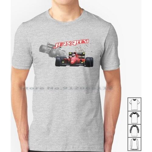 Alesi Retro Art T Shirt 100% Cotton Jean Alesi Sparks