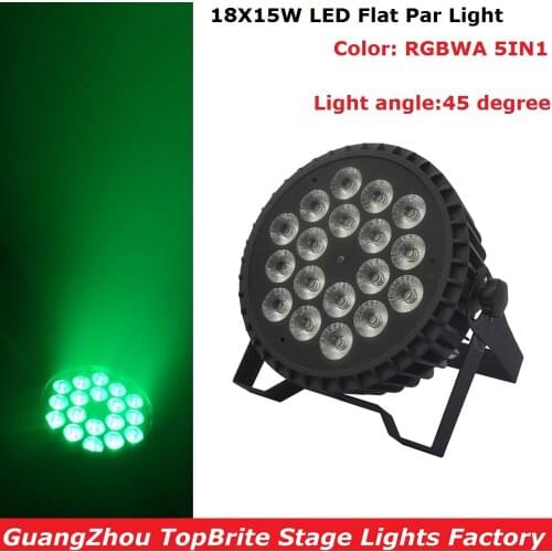 Sale 2017 18X15W RGBWA Led Par Light 180W DMX Stage Lights Business Lights Professional Flat Par Can for Party KTV Disco DJ Lamp