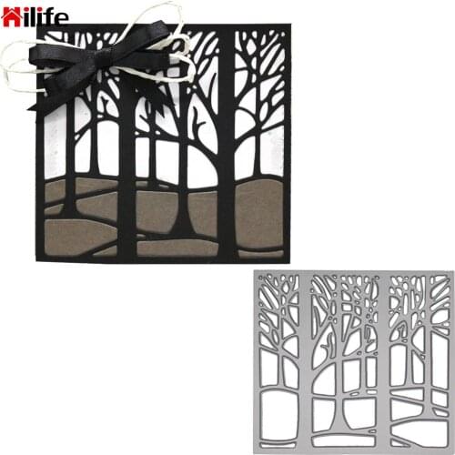 DIY Card Craft Embossing Die Cut Blade Punch Stencils Dies Paper Craft Knife Mould Forest Metal Cutting Dies