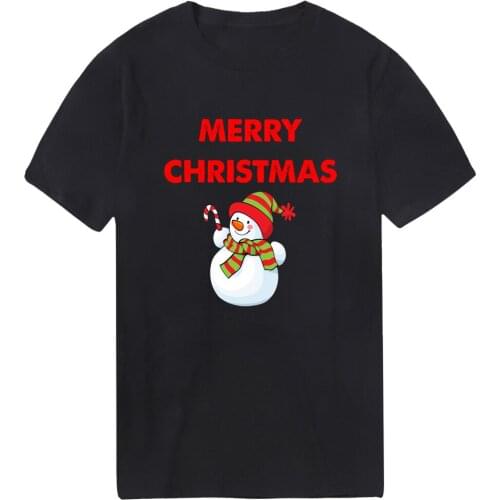 Merry Christmas Snowman T-shirts Men Cotton Fashion Plus Size Tshirts Vintage Military Tees Male Bodybuilding Tops Dadera Hombre
