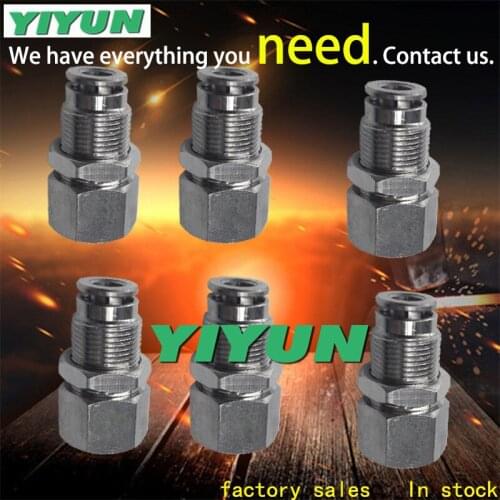 Pneumatic stainless steel internal thread through plate PMF12-04 PMF14-02 PMF14-03 PMF14-04 PMF16-02 PMF16-03 PMF16-04 PMF16-06