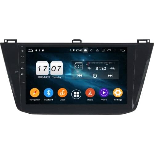 10.1" PX6 Android 9.0 Car Multimedia Player For Volkswagen For VW Tiguan 2016 Car Radio 6 Core Car Audio 1 Din Stereo DSP GPS