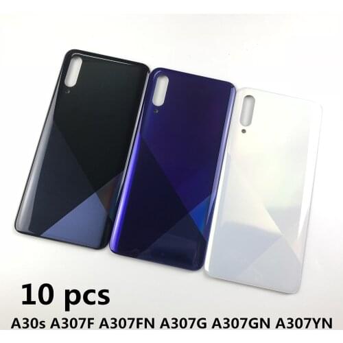 10pcs For SAMSUNG Galaxy A30s A307 A307F /A50s A507 A507F Housing Battery Back Cover Rear Cover+Adhesive+Logo