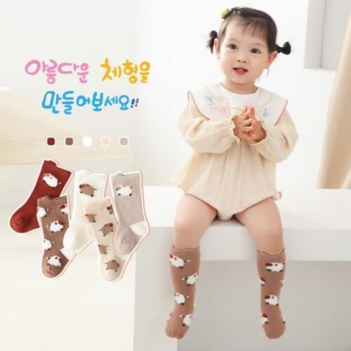 2021 Kids Socks Toddlers Baby Girls Knee High Long Soft Cotton Baby Socks Wholesale Children Clothing