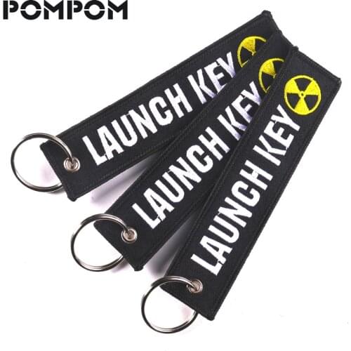 3 PCS/LOT Launch Key Chain Scooter keychain for Motorcycles Jewelry Embroidery Nuclear keychain Ring nuclear key sleutelhanger