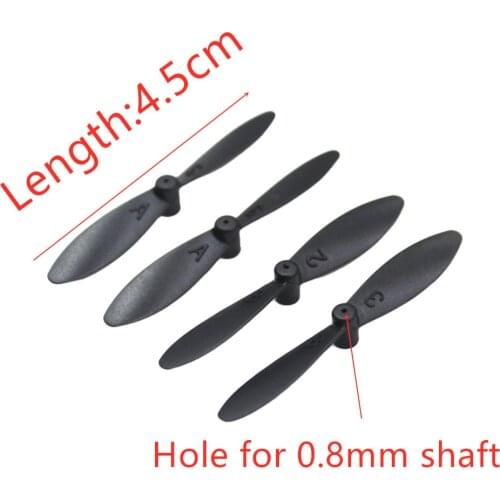 4pcs Blades A B Props Propeller 45mm 4.5cm for LF606 JD-16 D2 SG800 M11 Quadcopter RC Drones Spare Parts