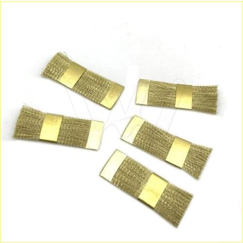 5pcs Burs Cleaning Brass Wire Brush Flat Dental Product For Burs Files Stand Cleaning Tool