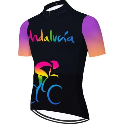 Andalucia Uomo Maillots Masculino Velo Cyclisme Homme Malliot 2021 Mallot Verano Maillot Hombre Masculina Camisa Ciclismo Jersey