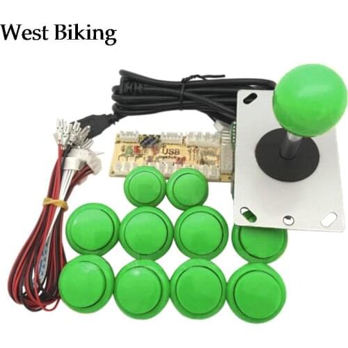 Arcade Joystick DIY Kit Zero Delay USB Encoder to PC PS3 Sanwa Joystick and Push Buttons for Arcade Mame
