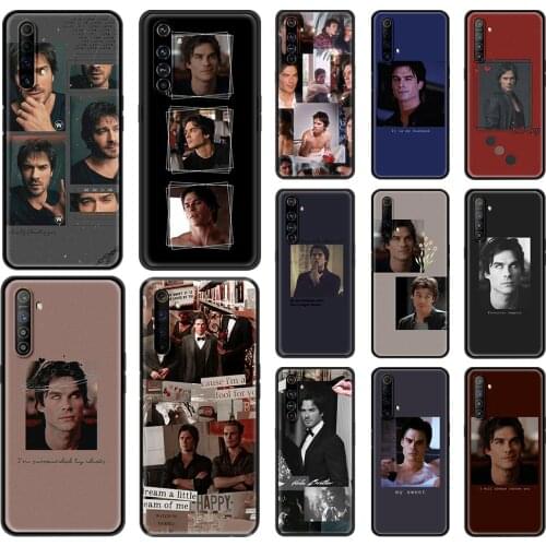 Phone Case for Realme C3 5 6 6i 7 C11 XT X7 X50 7 Global Q2 Q2i Pro 5G Silicone Coque Vampire Diaries Stefan Damon Salvatore