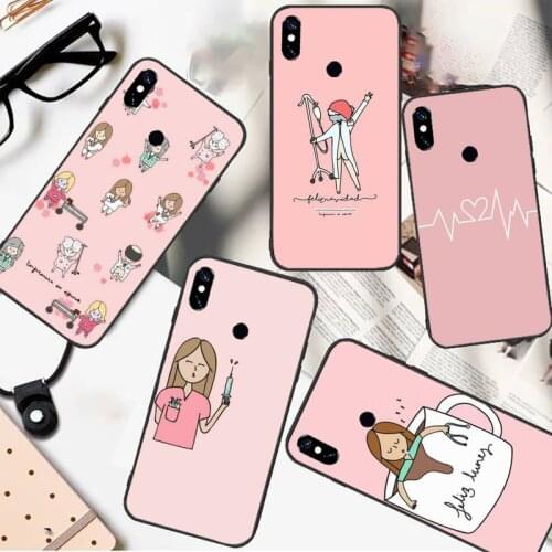 Cartoon Medicine Doctor Nurse Phone Case For Xiaomi Redmi 7 8 9t a3 9se k20 mi8 max3 lite 9 note 9s 10 pro
