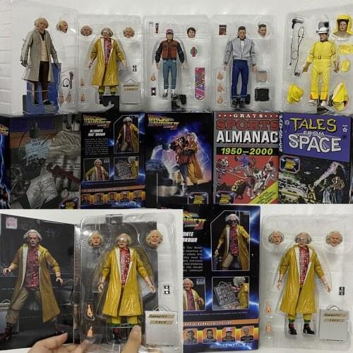 DOC Brown Marty McFly Action Figure Guitar Auditions Neca Back To The Future Ⅱ Sports Almanac Biff Tannen Ultimate 1985 2015