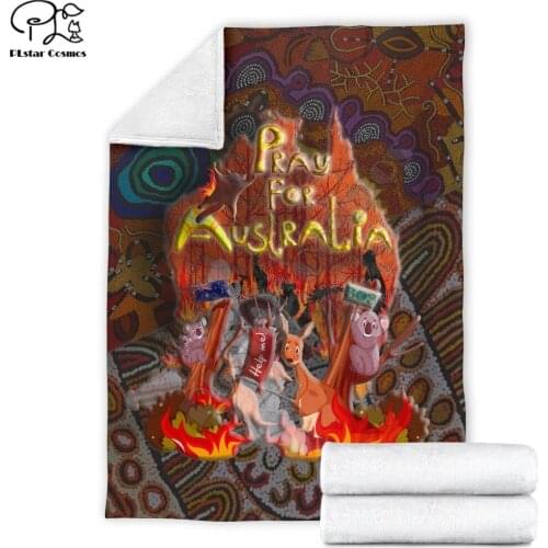 Aboriginal animal Fleece Blanket 3D full printed Wearable Blanket Adults/kids Fleece Blanket drop shippng style -2