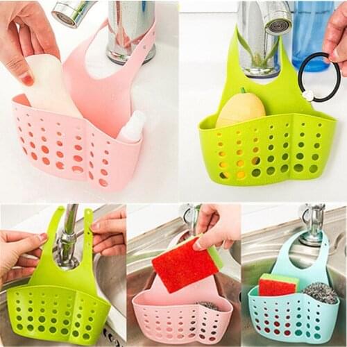 Hot Sell Practical Kitchen Hanger Drain Bag Basket Bath Storage Gadget Tool Sink Holder
