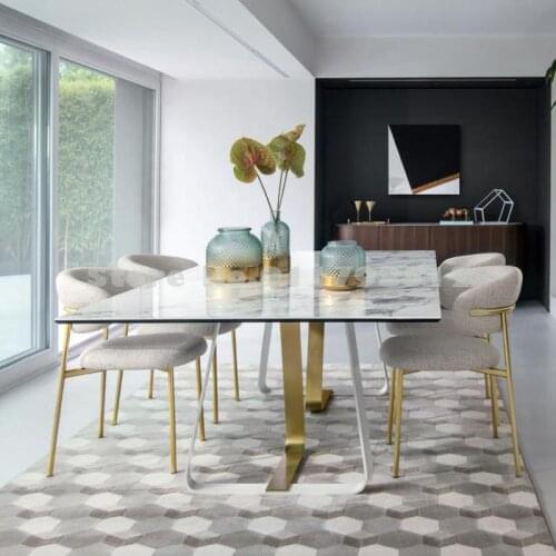 Nordic light luxury dining chair modern minimalist home back chair negotiation chair makeup chair iron leisure designer chair