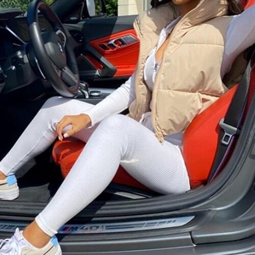 Trendy Cotton Vest Waistcoat 2021 Autumn Winter Newest Stand-up Collar All-match Casual Warm Sleeveless Jacket Female Streetwear