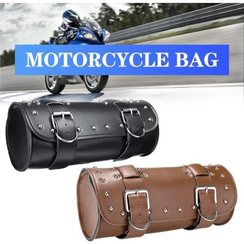 Motorcycle Tail Saddle Tank Truck Bag PU Leather Motorbike Moto Rear Seat Bag Backpack Wardrobe Trunks Luggage Box