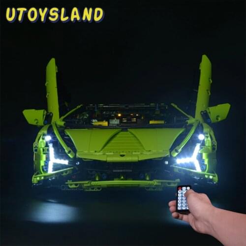 LED Lighting Kit For Lamborghini SiáN FKP 37 42115(LED Included Only, No Kit) - Classic Remote Control Version/Classic Version