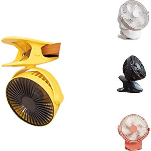 USB Rechargeable Clip Desktop/Table Fan Mini Portable Clamp Fan 360Degree Rotating Ventilator With Air Cooler Fan