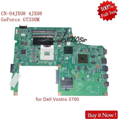 Nokotion CN-04JX08 4JX08 For dell vostro 3700 motherboard HM57 Nvidia GeForce GT330M DW70 Calpella MB 09290-1 48.4RU06.011 DDR3