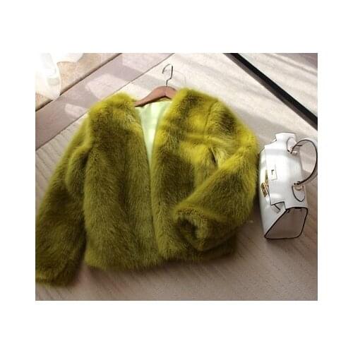 New Style High-end Fashion Women Faux Fur Coat 17S37