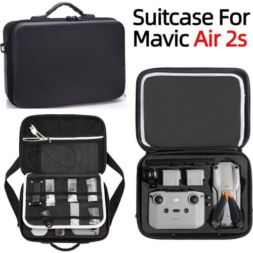 New DJI Air 2S With Baffle Storage Bag Large Capacity Travel Portable Shoulder Handbag For Mavic Air 2/2S Drone Bag Accessories