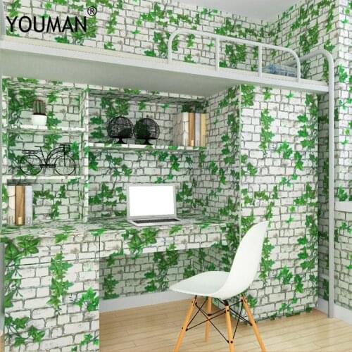 Wallpapers Youman Natural 3D Environmental Friendly Thickened Adhesive Upgrade Self-adhesive Wall Sticker Waterproof Dormitory