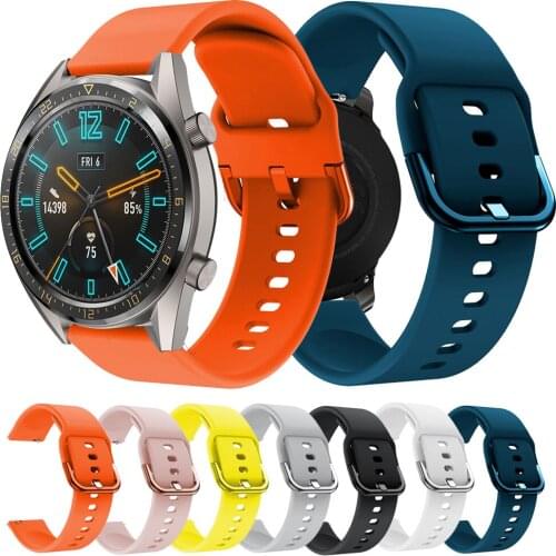 For Huawei Watch GT GT2 46mm Silicone Watch Band Strap Sport Bracelet Watchband Wristband Honor Watch Magic GT 2 Pro Classic