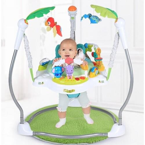 Nordic Baby Gym Frame with Mat Kids Bouncing Chair Toys Misic Playground Swing Rack Toddler Fitness Frame Activity Game Center