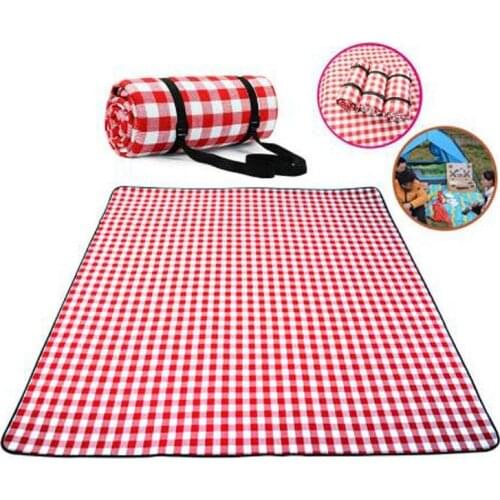 Thicken Pad Breathable Soft Blanket for Outdoor Folding Waterproof Blanket Camping Beach Plaid Picnic Mat