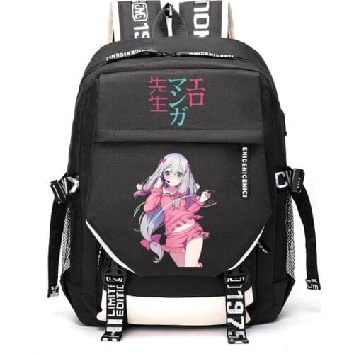 Unisex Anime Cartoon Masamune Izumi Sagiri Yamada Elf Senjyu Muramasa Outdoor Travel Rucksack Casual Schoolbag Student Backpacks