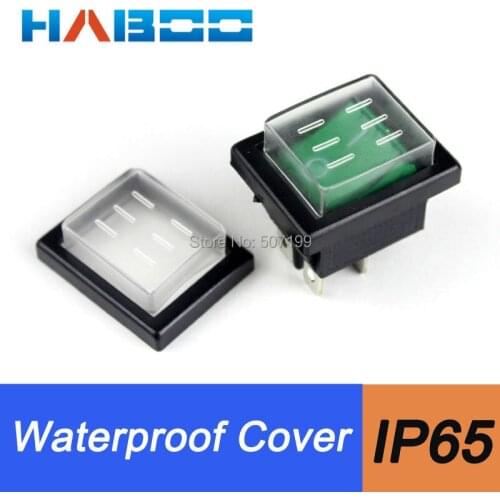 50pcs/lot waterproof cover for HBI-504 series rocker switch IP65 silica gel transparency cover protection cover oil-proof