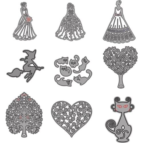 Cutting Dies Halloween Cartoon Image Terror Funny Bat Snake Deer Head Frame For DIY Scrapbook Photo Album Craft Card 2021 New