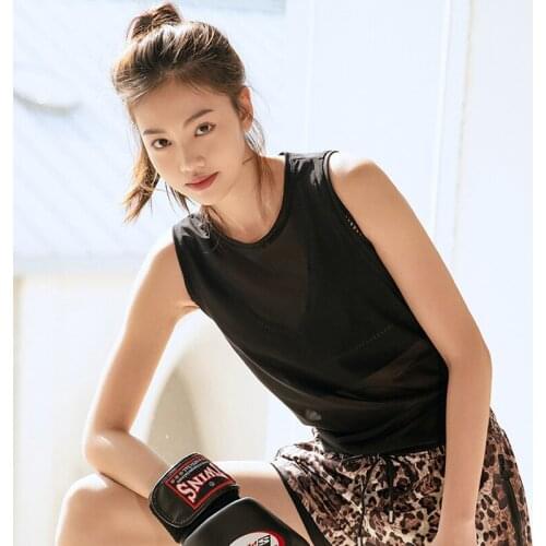 Women Activewear Breathable Sports Vest Loose Mesh Quick Dry Running Gym Tank Tops Yoga Shirts Women Fitness Workout Top Shirts