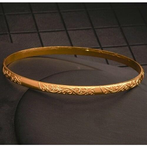 Dubai Gold Bracelet Morocco Womens Wedding Charm Gold Fine Bracelet