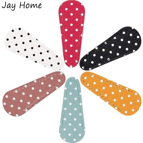 1Pc Sewing Scissors Sheath Polka Dot Scissors Cover Protector Embroidery Scissors Leather Sheath Cover for Scissors Protection