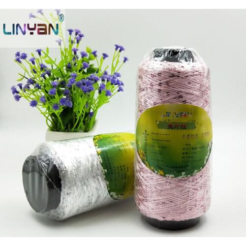2 balls* 250g Sequins threads Hand knitting embroidery thread Ice silk yarn for knitting yarn for crochet cord Sewing ZL50