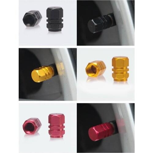 4PCS Car Tire Valve Stem Caps Aluminum Tire Wheel Rims Stem Air Valve Caps Car Wheel Tires Valves Tyre Stem Air Caps