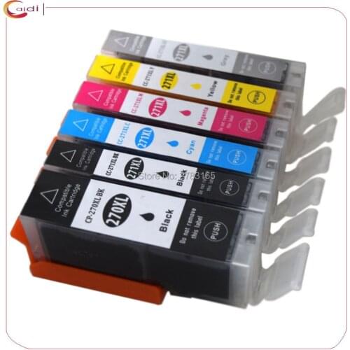 6Pack Compatible PGI-270BK C LI-271 ink cartridge for canon PIXMA MG5720 MG5721 MG5722 MG8620 MG8621 MG8622 Printer