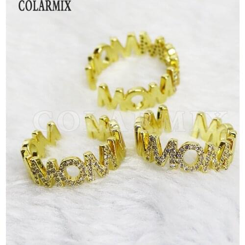 8Pcs Mom Style rings Adjustable Gold color style ring Metal rings accessories jewelrys for women Rings jewelry ring 8416
