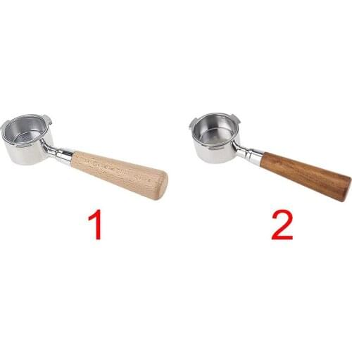 Coffee Bottomless 51Mm No Base Filter Holder Basket For Espresso Machines Detachable Stainless Steel Hammer Semi-ABUX